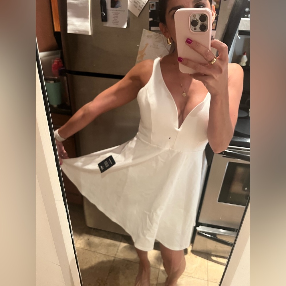 White bridal shower dress - never worn with tags!!